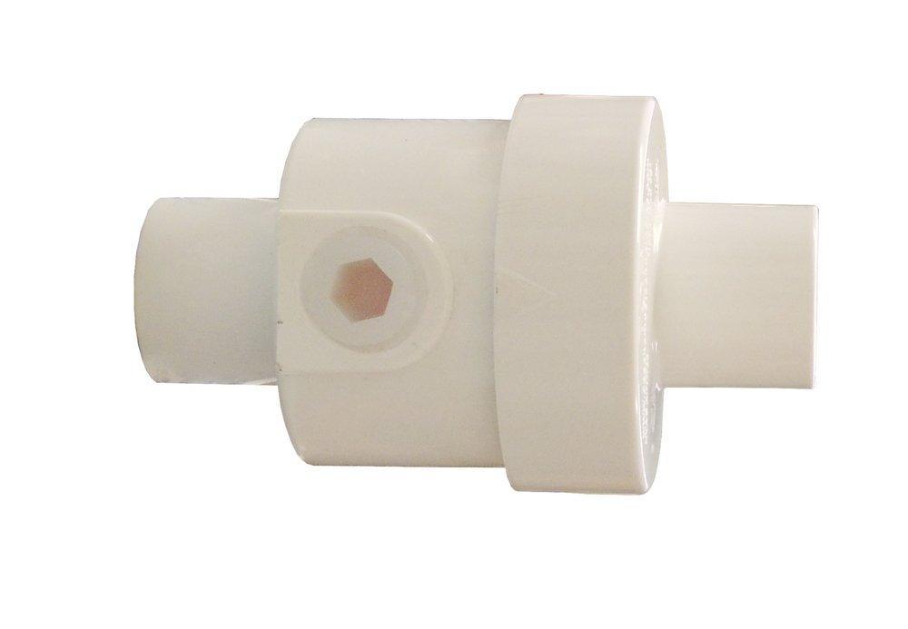 Supco White 2-1/2 x 4-1/2 in. Condensate Drain Pan Trap Push Plastic 