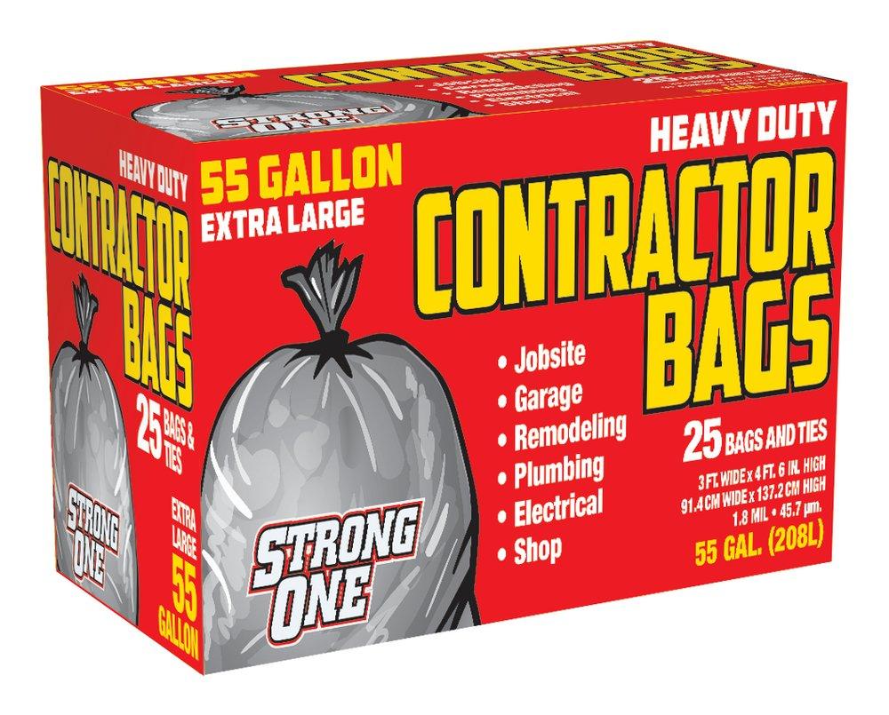 Pitt Plastics Black Trash Bag in Black (Case of 25) 