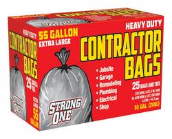 55 gal. Trash Bag in Black (Case of 25)