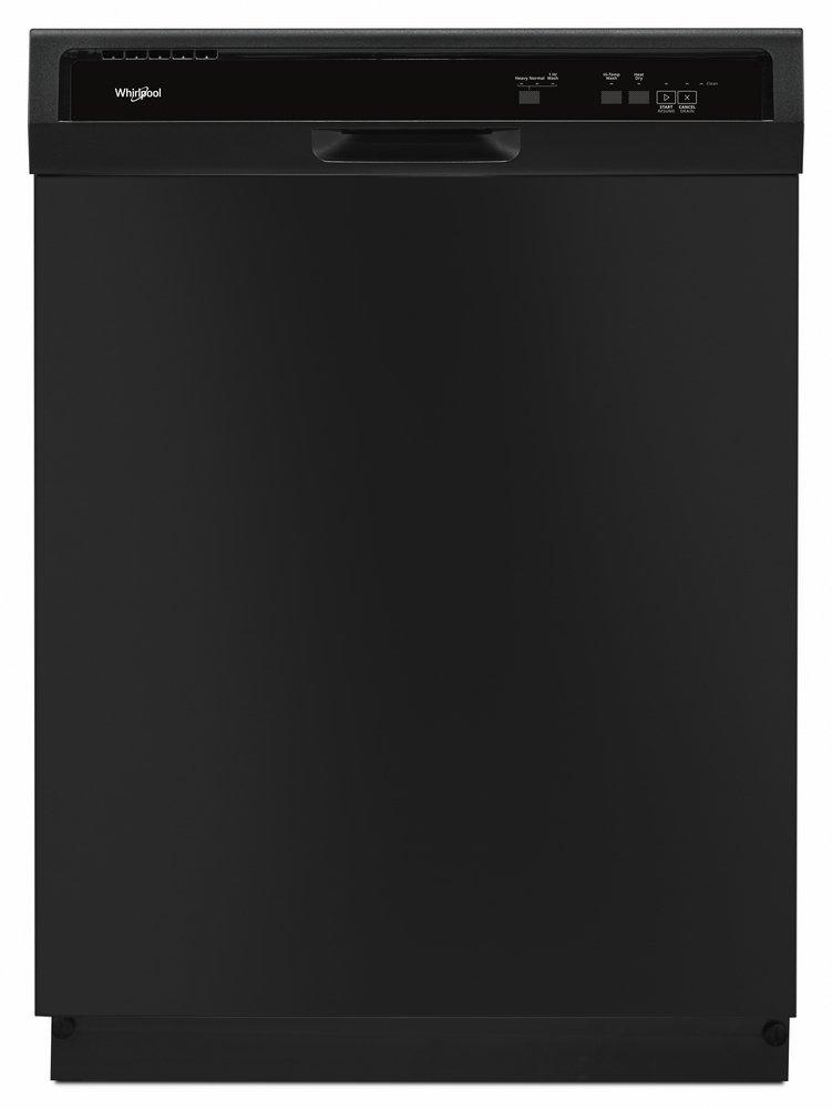 Whirlpool Black 23-7/8 in. 12 Place Settings Dishwasher 