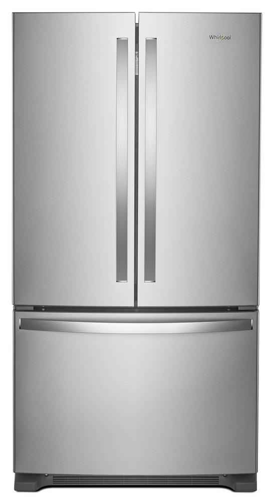 Whirlpool Fingerprint Resistant Stainless Steel 35-5/8 in. 25 cu. ft. French Door Full Refrigerator 