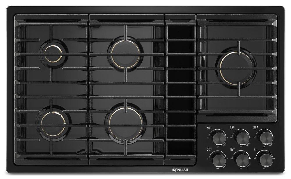 JennAir Black 5 Burner Sealed Cooktop 