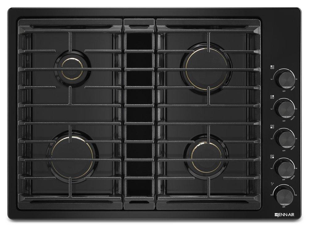 JennAir Black 4 Burner Sealed Cooktop 