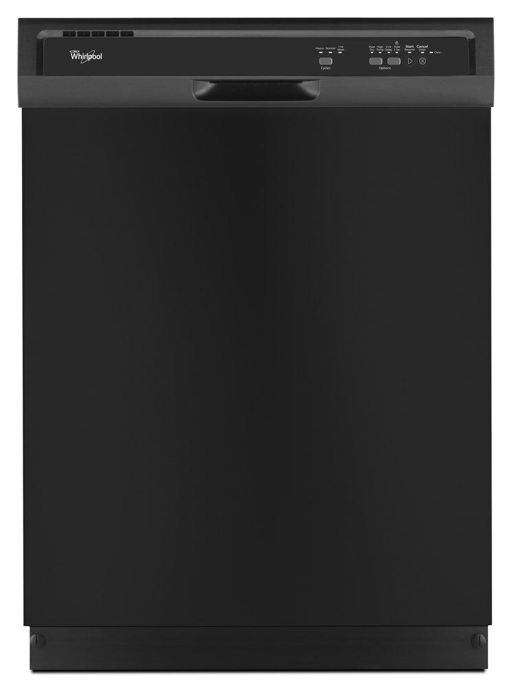 Whirlpool Black 23-7/8 in. 13 Place Settings Dishwasher 