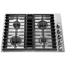 4 Burner Sealed Cooktop in Stainless Steel