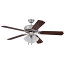 44 in. 5-Blade Ceiling Fan with 3-Light Kit in Brushed Polished Nickel