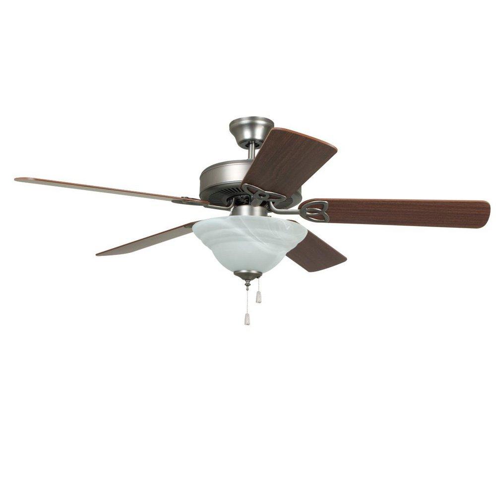 Craftmade Brushed Polished Nickel 52 in. 5-Blade Ceiling Fan 