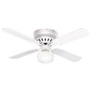 Ceiling Fan with 42 in. Blade Span and Light Kit in White