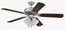 52 in. 5-Blade Ceiling Fan with 3-Light Kit in Brushed Polished Nickel