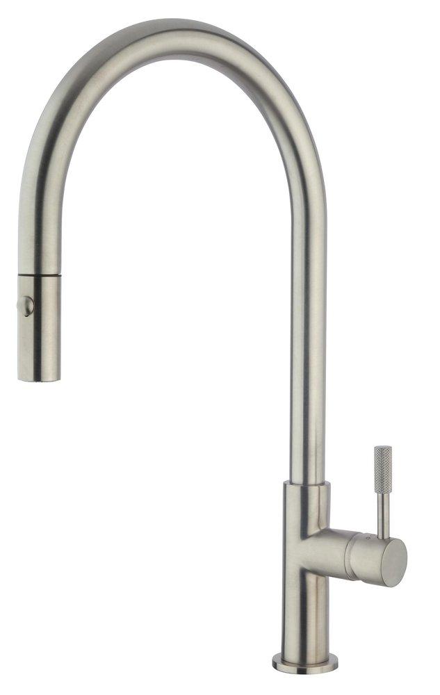 Fortis Brushed Nickel Single Handle Pull Down Kitchen Faucet 