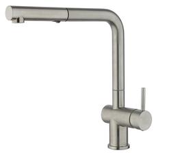 Single Handle Pull Out Kitchen Faucet in Brushed Nickel