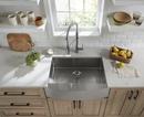 American Standard Stainless Steel 33 x 22 in. 1 Hole Single Bowl Dual Mount Kitchen Sink 