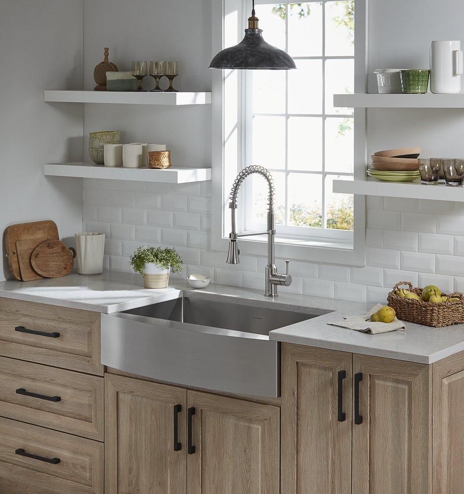 American Standard Stainless Steel 33 x 22 in. 1 Hole Single Bowl Dual Mount Kitchen Sink 