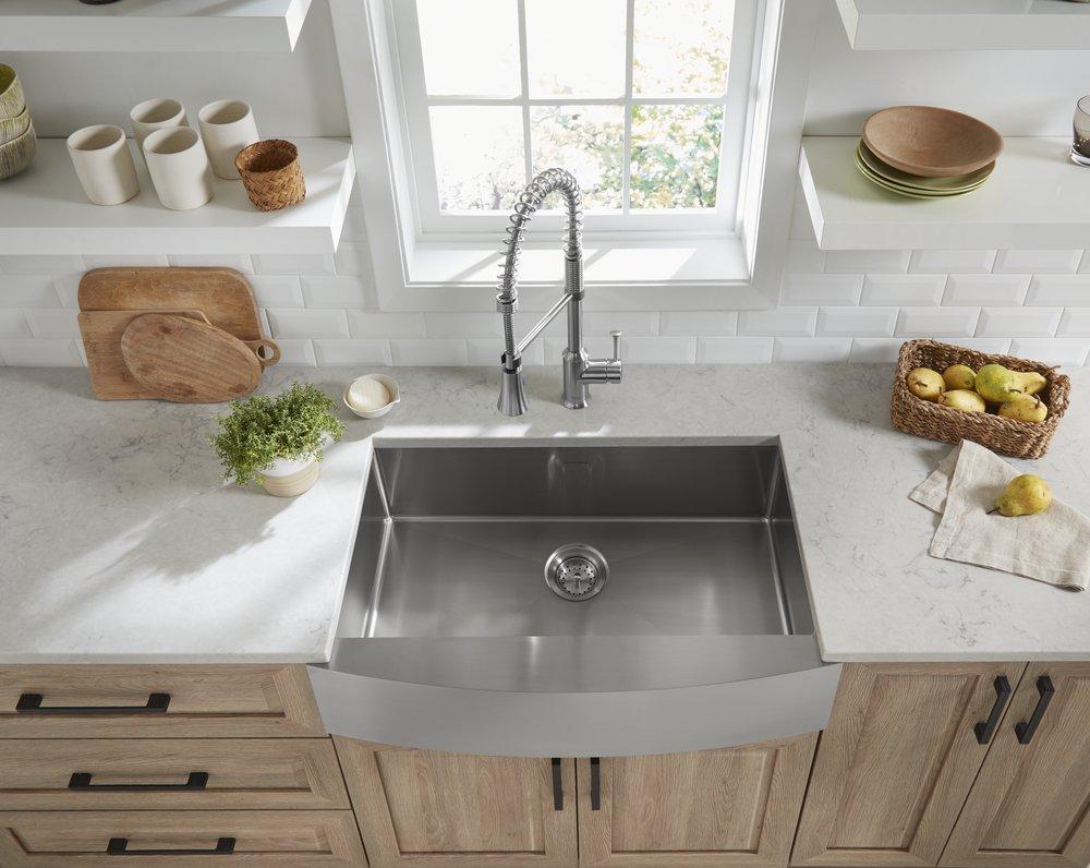 American Standard Stainless Steel 33 x 22 in. 1 Hole Single Bowl Dual Mount Kitchen Sink 