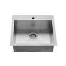 25 x 22 in. 1 HoleStainless Steel Single Bowl Drop-in/Undermount Kitchen Sink - Drain Included