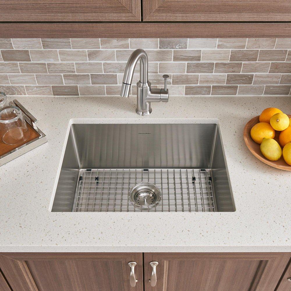 American Standard Stainless Steel 23 x 18 in. No Hole Single Bowl Undermount Kitchen Sink 