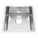 17 x 17 in. No Hole Stainless Steel Single Bowl Undermount Kitchen Sink