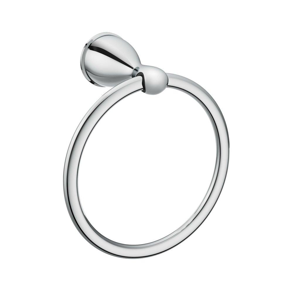 PROFLO&reg; Polished Chrome Round Closed Towel Ring 