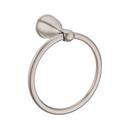 Round Closed Towel Ring in Brushed Nickel