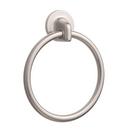 PROFLO&reg; Brushed Nickel Round Closed Towel Ring 
