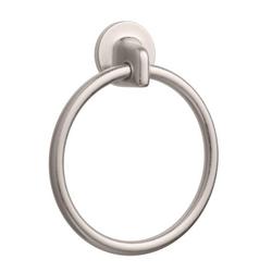 Round Closed Towel Ring in Brushed Nickel