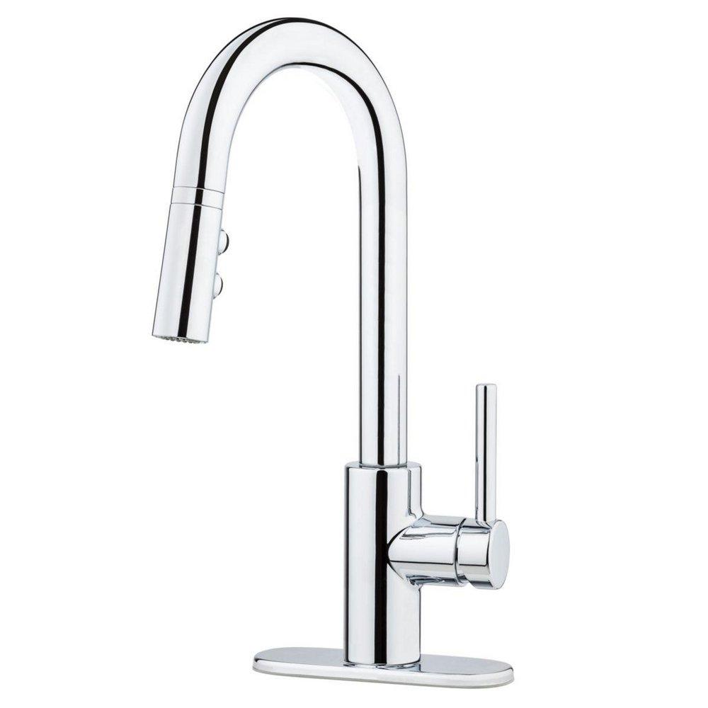 Pfister Polished Chrome Single Lever Handle Bar Faucet 