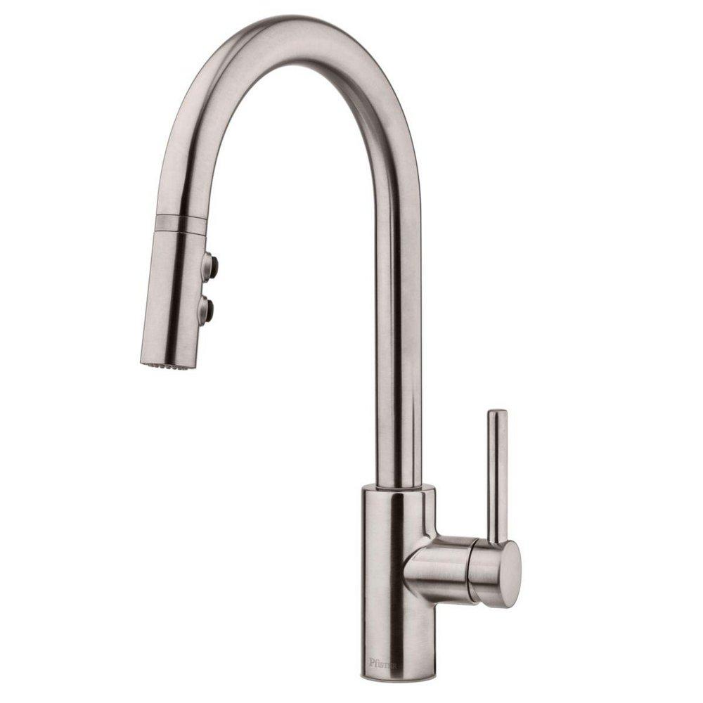 Pfister Stainless Steel Single Handle Pull Down Kitchen Faucet 
