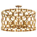 Metropolitan Pandora Gold Leaf 60W 6-Light Candelabra E-12 Incandescent Pendant 