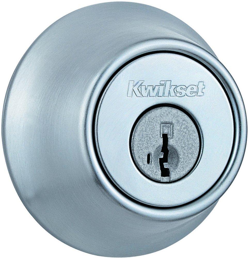 Kwikset Satin Chrome Double Cylinder Deadbolt 