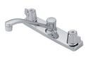 PROFLO&reg; Polished Chrome Two Handle Kitchen Faucet 