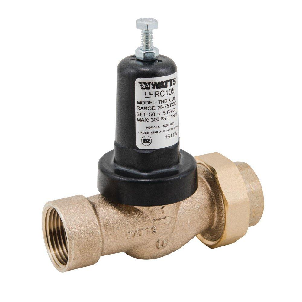 Watts 300 psi Cast Copper Silicon Alloy NPT x FNPT Union Pressure Reducing Valve 