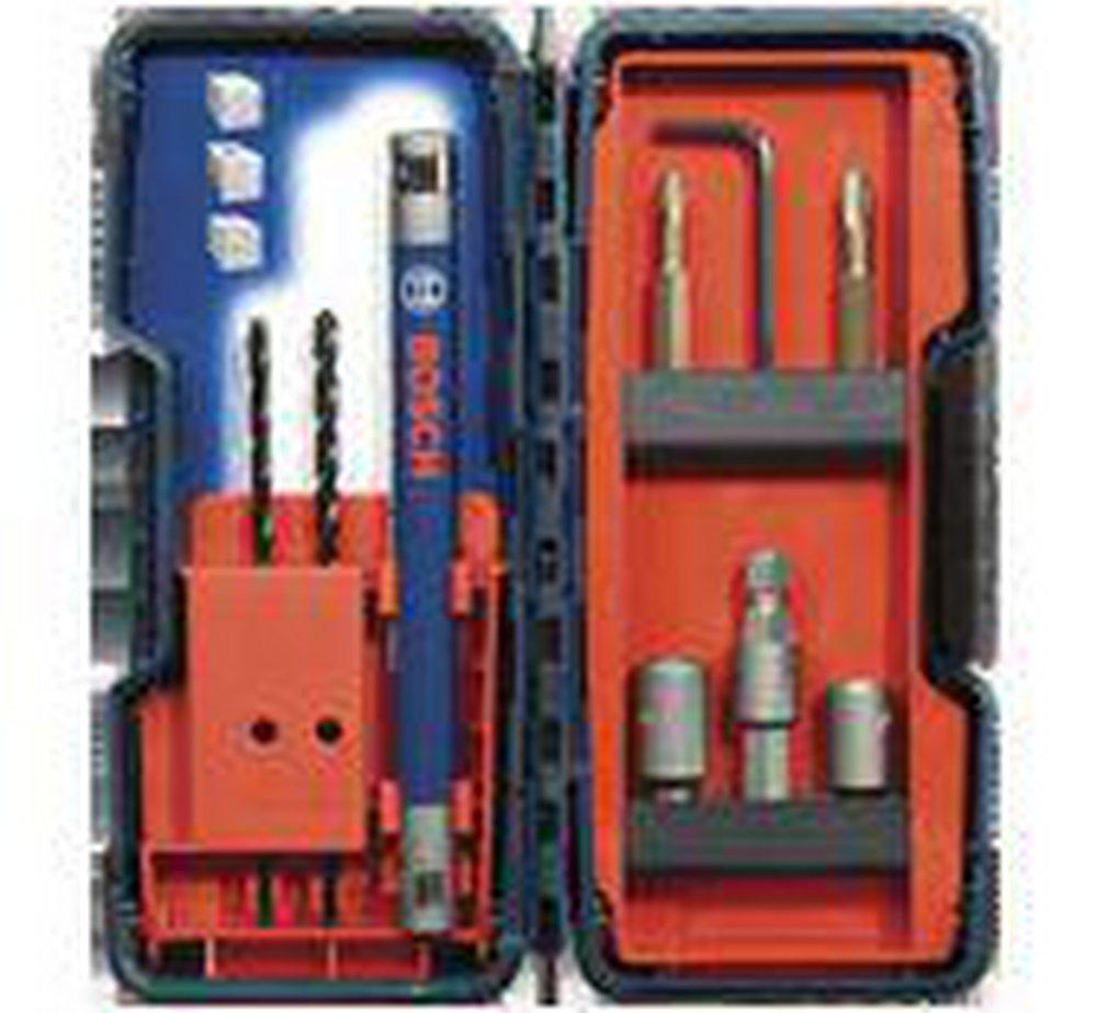 Robert Bosch 5/16 in, 1/4 in, 3/16 in, 5/32 in. x 5/32 in. 3-Flat Masonry 9 Piece 