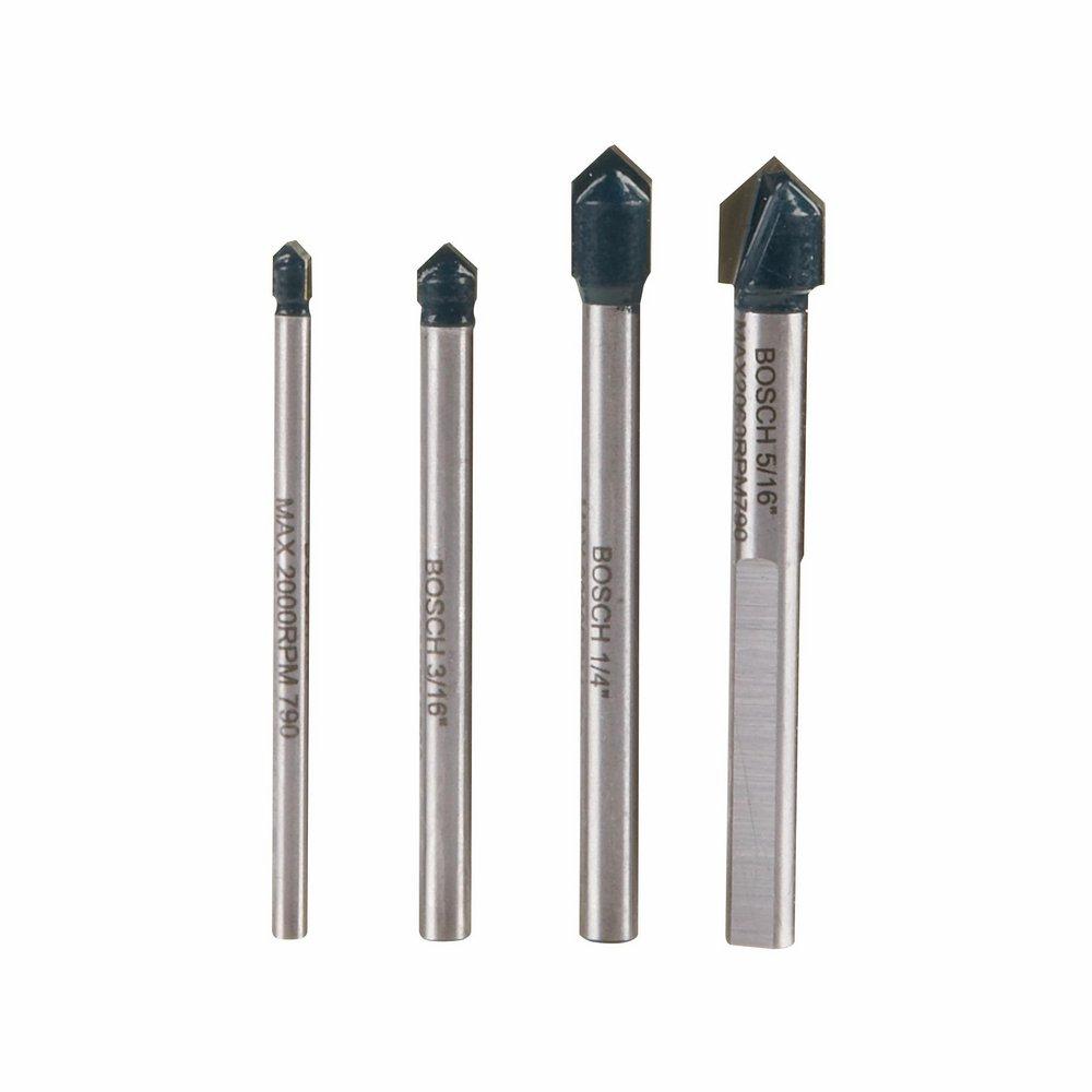 Robert Bosch 4-Piece 3-Flat Specialty Drill Bit Set (Piece of 4) 