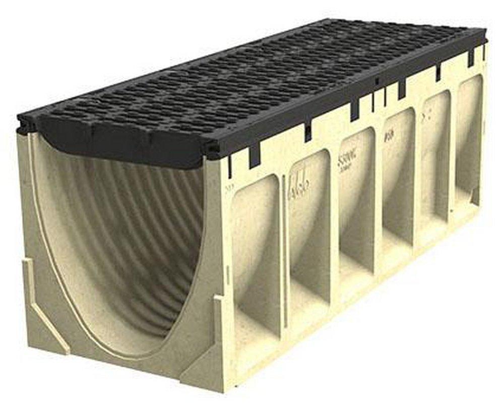 Aco Polymer Products Grooved Polymer Concrete and Ductile Iron Channel 