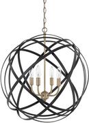 Capital Lighting Aged Brass 60W 4-Light Candelabra E-12 Incandescent Pendant 
