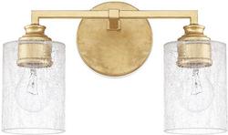 100W 2-Light Incandescent Vanity Fixture in Capital Gold