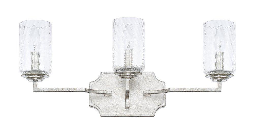 Capital Lighting Silver Patina 60W 3-Light Incandescent Vanity Fixture 