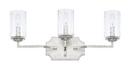Capital Lighting Silver Patina 60W 3-Light Incandescent Vanity Fixture 