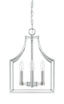Capital Lighting Polished Nickel 18 in. 60W 4-Light Foyer Fixture 