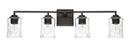 Capital Lighting Renaissance Brown 100W 4-Light Incandescent Vanity Fixture 
