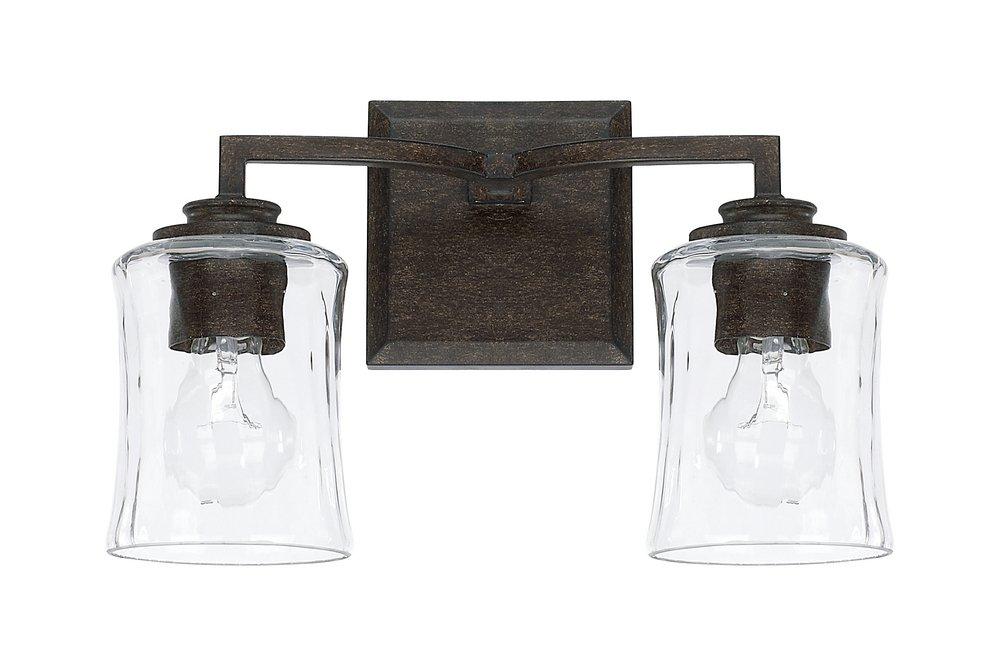 Capital Lighting Renaissance Brown 100W 2-Light Vanity Fixture 