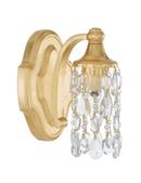 60W 1-Light Medium E-26 Incandescent Wall Sconce in Capital Gold