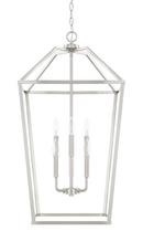 Capital Lighting Brushed Nickel 33 in. 60W 6-Light Foyer Fixture 