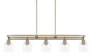 Aged Brass 100W 5-Light Incandescent Medium E-26 G25 Island Fixture 