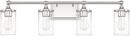 Capital Lighting Polished Nickel 100W 4-Light Vanity Fixture 