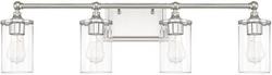 100W 4-Light Vanity Fixture in Polished Nickel