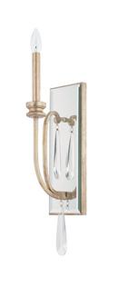 60W 1-Light Candelabra E-12 Incandescent Wall Sconce in Winter Gold