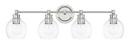 Capital Lighting Polished Nickel 100W 4-Light Vanity Fixture 