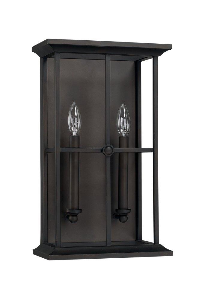 Capital Lighting Old Bronze 60W 2-Light Candelabra E-12 Incandescent Wall Sconce 