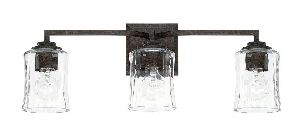 Capital Lighting Renaissance Brown 100W 3-Light Vanity Fixture 